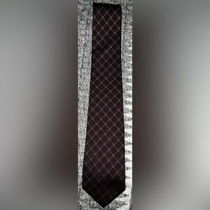 Andhurst Vintage Silk Purple Geometric Tie